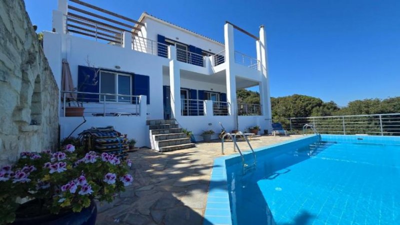 Plaka bei Chania Kreta, Plaka: Mediterrane Inselvilla mit Meer- und Bergblick im Apokoronas zu verkaufen Haus kaufen